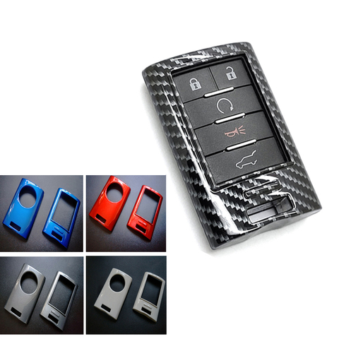 Remote Smart Key Cover Fob Case Shell For Cadillac ATS SRX DTS CTS STS XTS SLS Paint Metallic Color Remote Car Key Cover Holder ► Photo 1/6