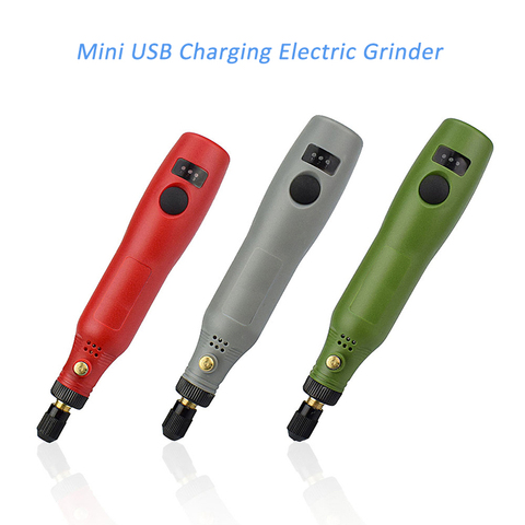 DC 5V 10W Variable Speed Mini Grinder Set USB Charging Electric Drill Engraving Pen Rotary Tools Kit for Polished Carving ► Photo 1/6