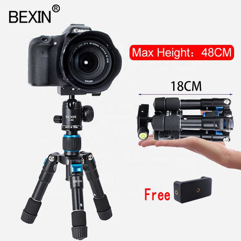 BEXIN flexible desktop Smartphone tabletop phone photography pocket tripod stand Portable Compact Mini Tripod For iPhone Camera ► Photo 1/6