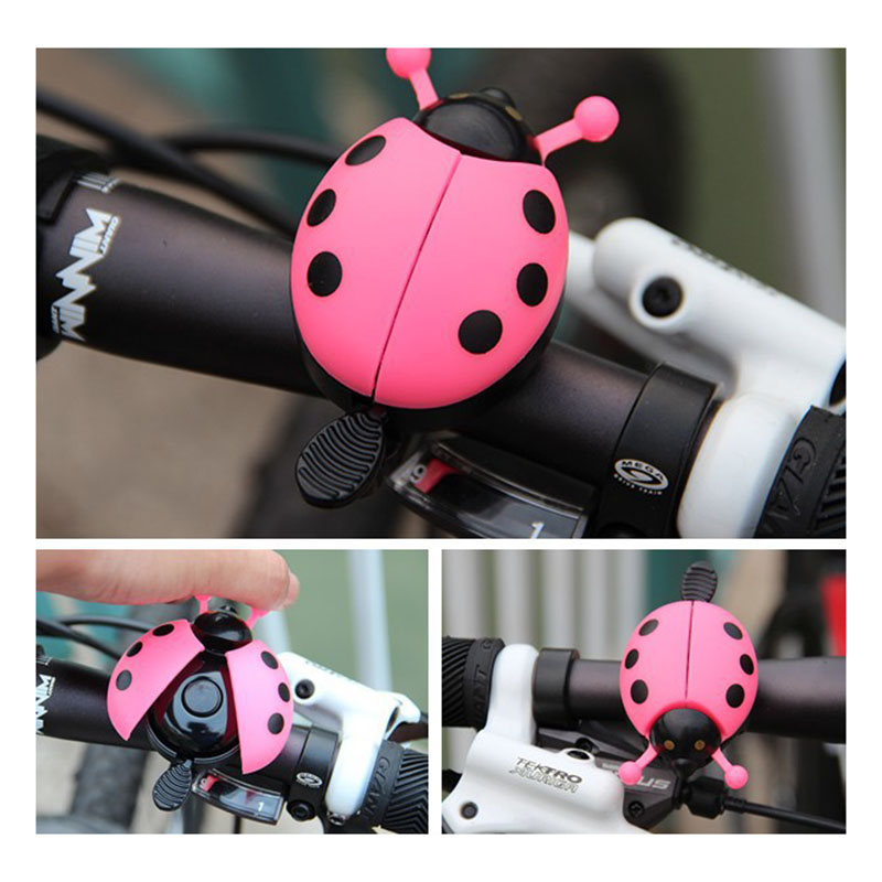 Accessories Kid Beetle Bike Alarm Ring Bicycle Bell Handlebar Lovely Ladybug 