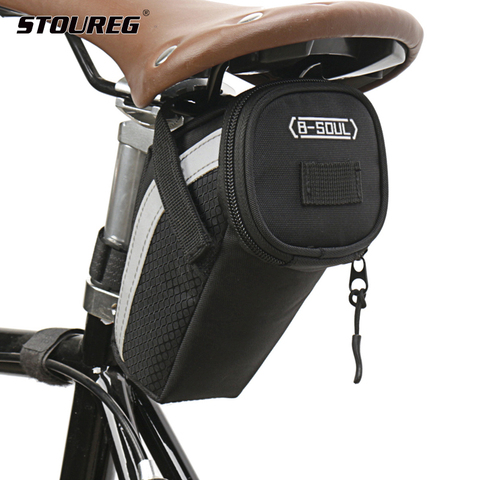 Nylon Bicycle Bag Bike Storage Saddle Bag Cycling Seat Tail Rear Pouch Bag Saddle Bolsa Bicicleta accessories ► Photo 1/6