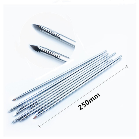 10pcs/set Stainless steel partial threaded Kirschner wires Veterinary orthopedics Instruments ► Photo 1/6