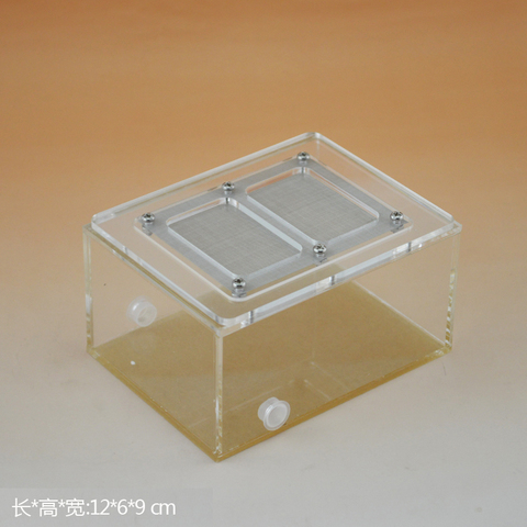 Acrylic with lid feeding box Feeding box Spider box Kun reptile box Ant nest Ant 12*6*9 cm ► Photo 1/6