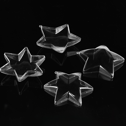 10cm Pentagram Hexagonal Star Clear Plastic 3D Bath Bomb Mold Christmas Xmas Bathing Bomb Mould DIY Decoritions Bath Accessories ► Photo 1/6