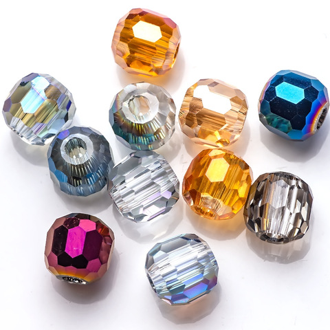 10pcs Round 8mm 10mm 12mm 14mm Crystal Glass Faceted Loose Beads for Jewelry Making DIY Crafts Findings ► Photo 1/4