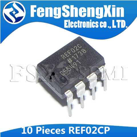 10pcs REF02CP DIP8 REF02 DIP-8 REF02C DIP  +5V Precision Voltage Reference/Temperature Trangsducer  IC ► Photo 1/1