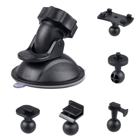 Car Suction Cup For Cam Holder Vehicle Video Recorder on Windshield Dash Board Mount with 5 Types Adapter 360 Degre A ► Photo 1/6