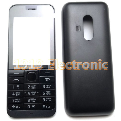 New Phone Housing Cover Case+English Or Russian Keypad For Nokia 220 RM-1125 Rm1125 ► Photo 1/2