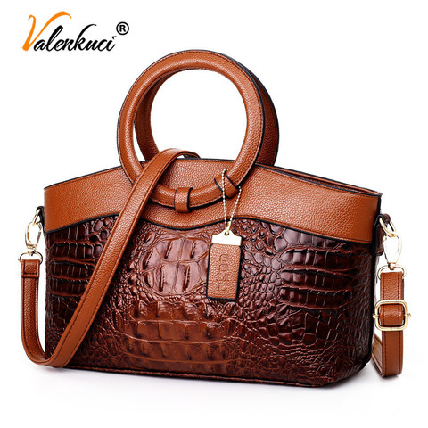Women Luxury Handbags Women Bags Designer Crossbody Bags Female Crocodile Leather Handbag Ladies Shoulder Bag Tote Retro Handbag ► Photo 1/6