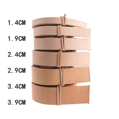 14/19/24/29//34//39mm Width Vegetable Tanned Leather Shoulder Strap Blank Genuine Leather Belt Strip For Backpack Should Bag ► Photo 1/5