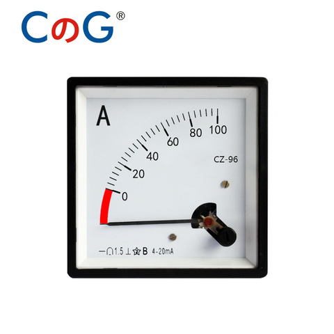 DC 0-10A 15A 20A 30A 50A 75A 100A 200A 300A 400A 500A Analog Ammeter Panel AMP Current Meter Gauge CZ-96 Amperimetro Amperemeter ► Photo 1/5