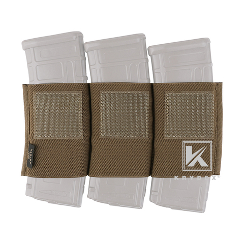 KRYDEX Spiritus Style Elastic Built-in Magazine Holder For Micro Fight MK3 MK4 Chest Rig 5.56 Triple Magazine Insert Pouch CB ► Photo 1/6