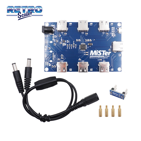 RetroScaler Manual Welding MisTer USB Hub v2.1 Board with 7 USB Ports for MisTer FPGA ► Photo 1/6