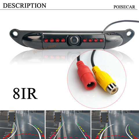 Short license plate Waterproof Universal 170 Wide Angle US License Plate Car Rear View Backup Parking Camera 8 IR Night Vision ► Photo 1/4