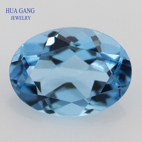 Blue Topaz Natural Loose Topaz Gemstone Oval Shape Facetted Cut Size 3x4~10x14mm For DIY Jewelry Free Shipping ► Photo 1/6