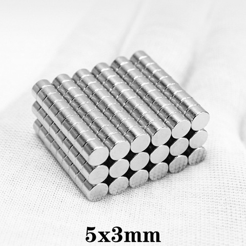 20~1000pcs 5x3 mm N35 Small Round Powerful Magnet 5mm x 3mm Sheet Neodymium Magnet 5x3mm Permanent NdFeB Magnets Strong 5*3 mm ► Photo 1/6