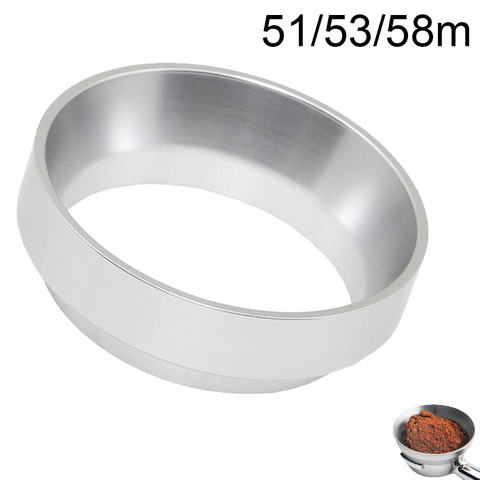 Aluminum 51mm/53mm/54mm/58mm Intelligent Dosing Ring Brewing Bowl Coffee Powder Espresso Barista Funnel Portafilte ► Photo 1/6