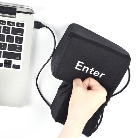 USB Enter Key Vent Pillow Soft Computer Button Return Key For Offices Decompression Pillow Stress Relief Toy ► Photo 1/6