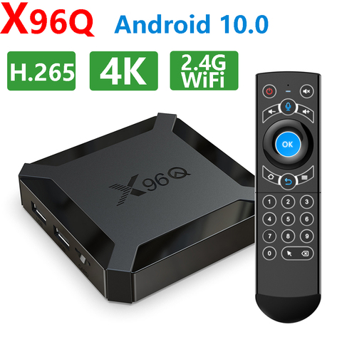 X96Q Smart TV Box 2022 New Android 10 10.0 4K Allwinner H313 Quad Core Youtube Set Top Box TVBOX Media Player 2.4G WiFi 2GB 16GB ► Photo 1/6