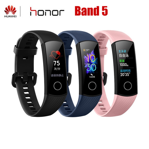 Huawei Honor Band 5 Fitness Bracelet Tracker Heart Rate Monitor 50m Waterproof 0.95