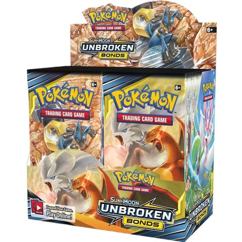 324Pcs Pokemon TCG: Sun & Moon Unbroken Bonds Booster Box Trading Card Game ► Photo 1/5