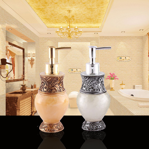 1PC Resin Liquid Soap Dispenser Travel Shampoo Bathroom Portable Soap Dispenser Bathroom Silicone Bottle Pump ► Photo 1/3