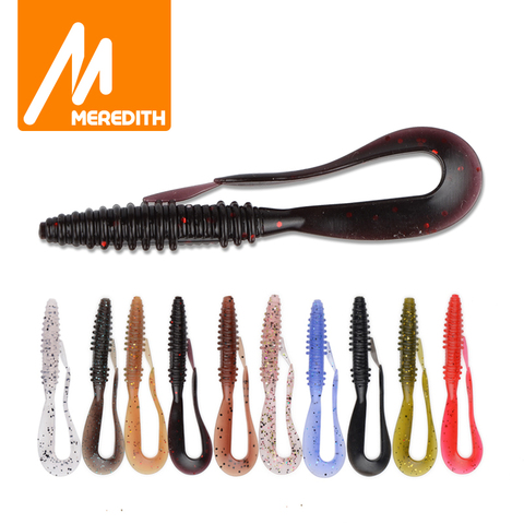 Meredith Mad Wag 7.5cm 1.8g 20pcs Silicone Lures Fishing Soft Baits Wobblers Fishing Soft Lures Swimbait Lures Artificial ► Photo 1/6