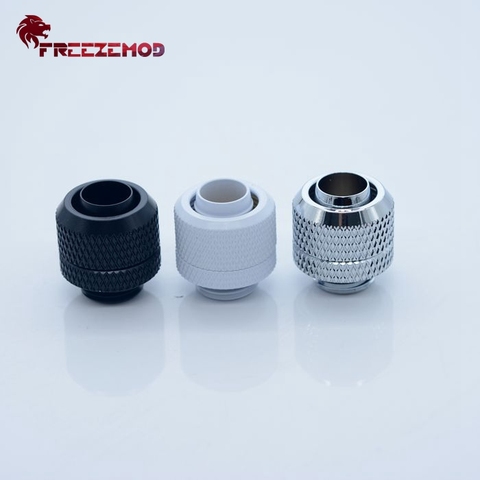FREEZEMOD water cooling fittings G1/4'' external thread for 9.5X12.7mm soft tube computer water cooling. HRGKN-B38 ► Photo 1/6