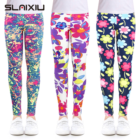 Cute Baby Girls Leggings Printing Flower Legging Infantil Para Menina Toddler Leggings 2-14y Girl Pencil Pants Kids Trousers ► Photo 1/6