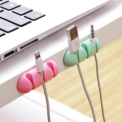 Silicone Desk Organizer Holder  Mouse Cable Usb Wire Organizer