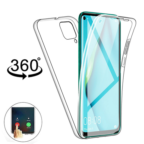 360 Full Body Double Case for huawei P40 lite P30 pro Transparent soft TPU Silicone cover for huawei P40 pro 30 Lite P 40 light ► Photo 1/6