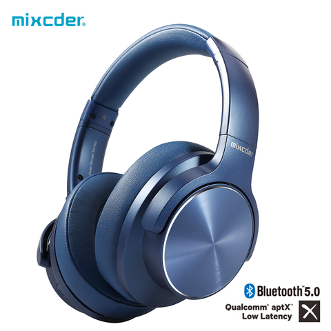 Mixcder E9 PRO aptX LL Headphones Wireless Bluetooth Active Noise Cancelling Headphone USB Fast Charging with MIC Blue Headsets ► Photo 1/6