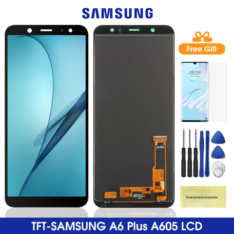 A6+ LCD For Samsung Galaxy A6 Plus 2022 LCD Display Touch Screen Digitizer Parts For Samsung A605 A605F A605FN LCD ► Photo 1/6