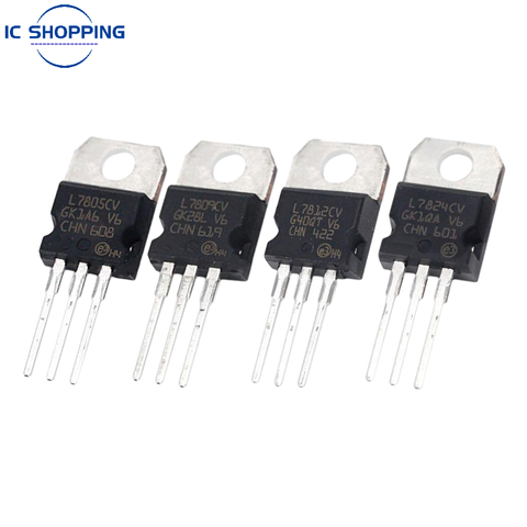 10PCS Triode Three-terminal Regulator Tube L7805CV L7806 08 10CV L7812 7815 LM7824 L7906 L7908 L7912 L7915 L7905CV KA7912 TO-220 ► Photo 1/5