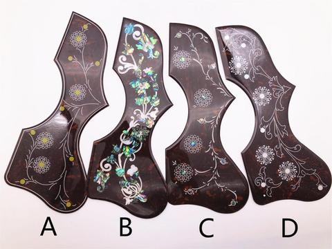 2mm thickness celluloid pickguard for J200 guitar,Abalone inlays 43