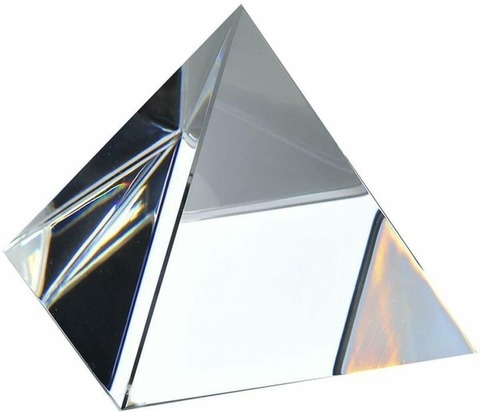 Crystal Clear Pyramid 80mm Prism Glass  Rainbow Glass ► Photo 1/6