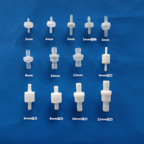 Check Valve Plastic One-Way 4/6/8/10/12 Non-Return Water Inline Fluids Check Valves for Gas Air Liquid Water Fluids Check Valve ► Photo 1/6