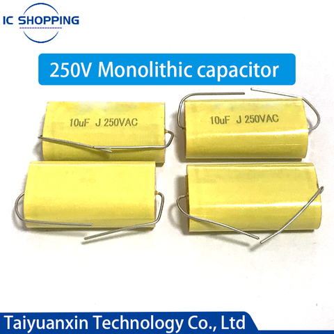 10PCS Genuine Axial Audio Electrodeless Capacitor 250V 1UF 1.5UF 1.8UF 2.2 2.7 3.3 4 4.7 5.6 6.8UF 8.2 10 12 15 18 20 22 33 47UF ► Photo 1/1