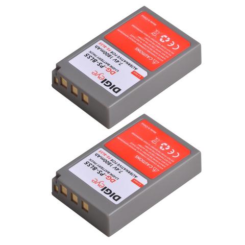 1800mAh BLS-5 BLS-50 PS-BLS5 Battery for Olympus OM-D E-M10, Mark II, Mark III, Pen E-PL2, E-PL5, E-PL6, E-PL7, E-PM2, Stylus 1 ► Photo 1/6