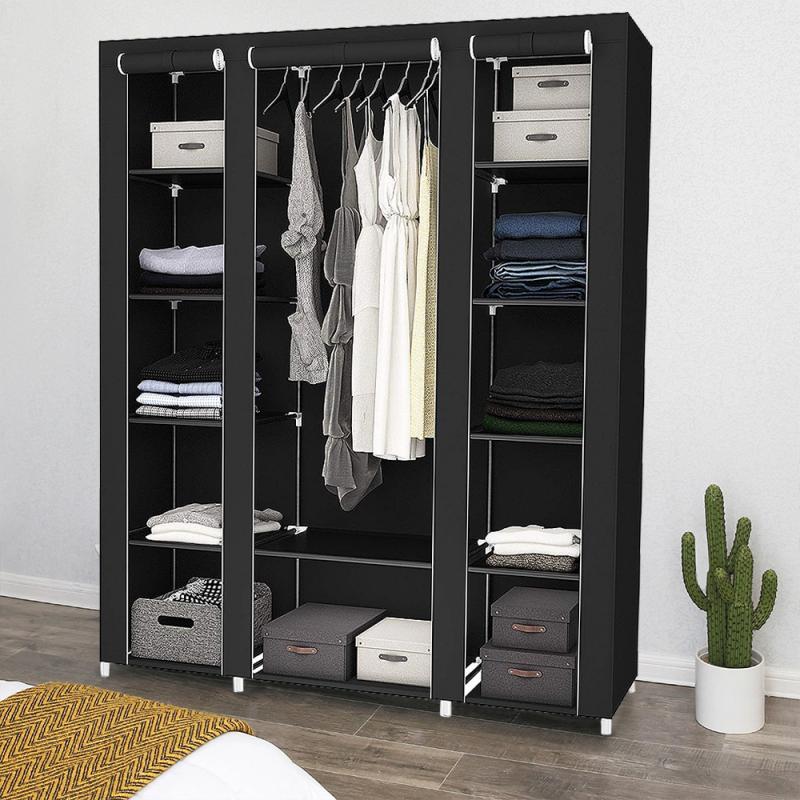 Wardrobes Non Woven Cabinet Fold, Portable Shelving Units For Closets