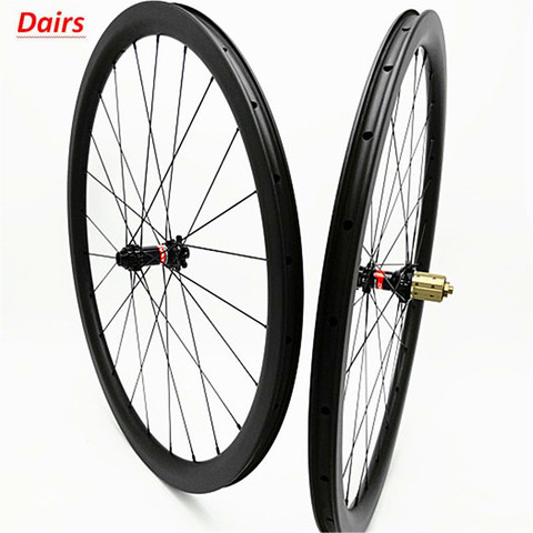 700c carbon road disc wheels 38x25mm clincher tubeless disc bicycle wheelset 100x12 142x12 Disc brake 1580g carbon wheels ► Photo 1/6