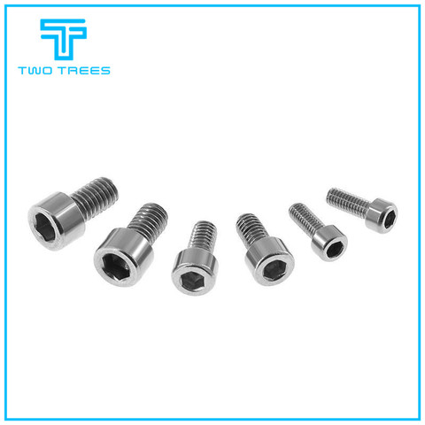 10pcs/lot 304 stainless steel cylinder head hex socket head bolts M3 M4 M5 screw fastening screw cup for CR10 Ender 3 printer ► Photo 1/5