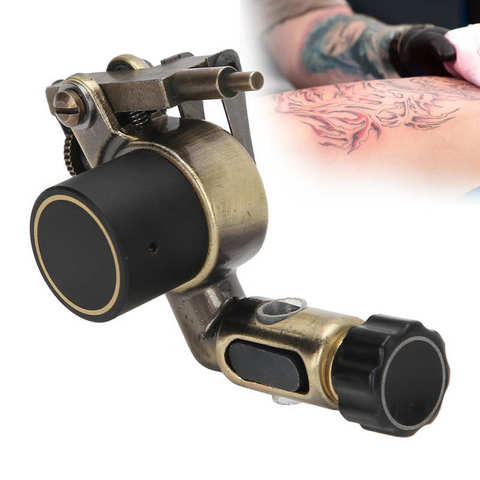 Professional Brass Motor Tattoo Machine Liner Shader CNC Carved Tattoo Machine RCA Interface Tattoo Gun Supplies For Tattooing ► Photo 1/6