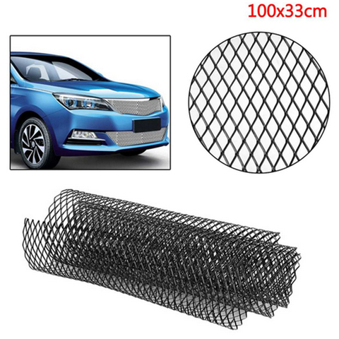 100x33cm Car Front Bumper Hood Rhombic Grill Mesh Grille For Auto Bumper/Body Kit/Hood Vent/Vehicle Opening Car Accessories ► Photo 1/6