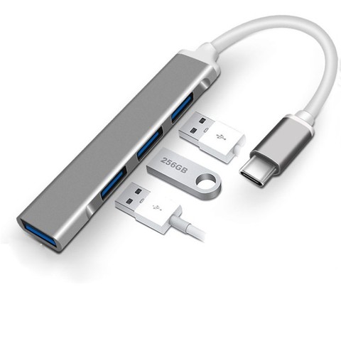 4 Port Multi Splitter Adapter OTG USB C HUB USB Type C 3.1 for Macbook Pro 13 15 Air Mi Pro HUAWEI PC Computer Accessories ► Photo 1/1