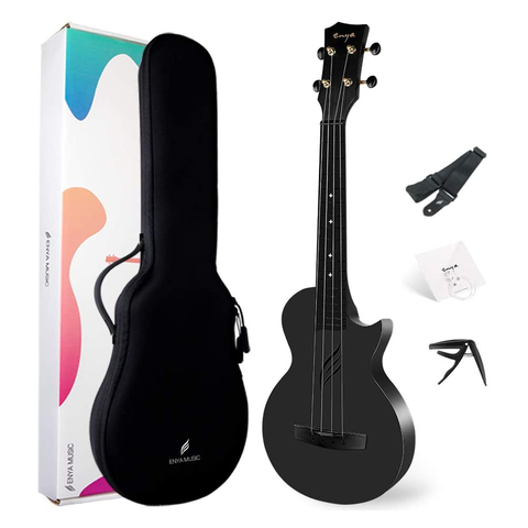 Enya Ukulele Concert NOVA U Carbon Fiber Ukelele Beginner Kit String Instruments Hawaii Mini Guitar with Semi-hard Case Strap ► Photo 1/6