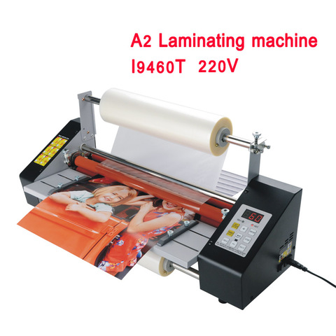 i9460T Hot roll laminating machine A2 Four Rollers Laminator laminator High-end speed regulation  thermal laminator 220V ► Photo 1/6