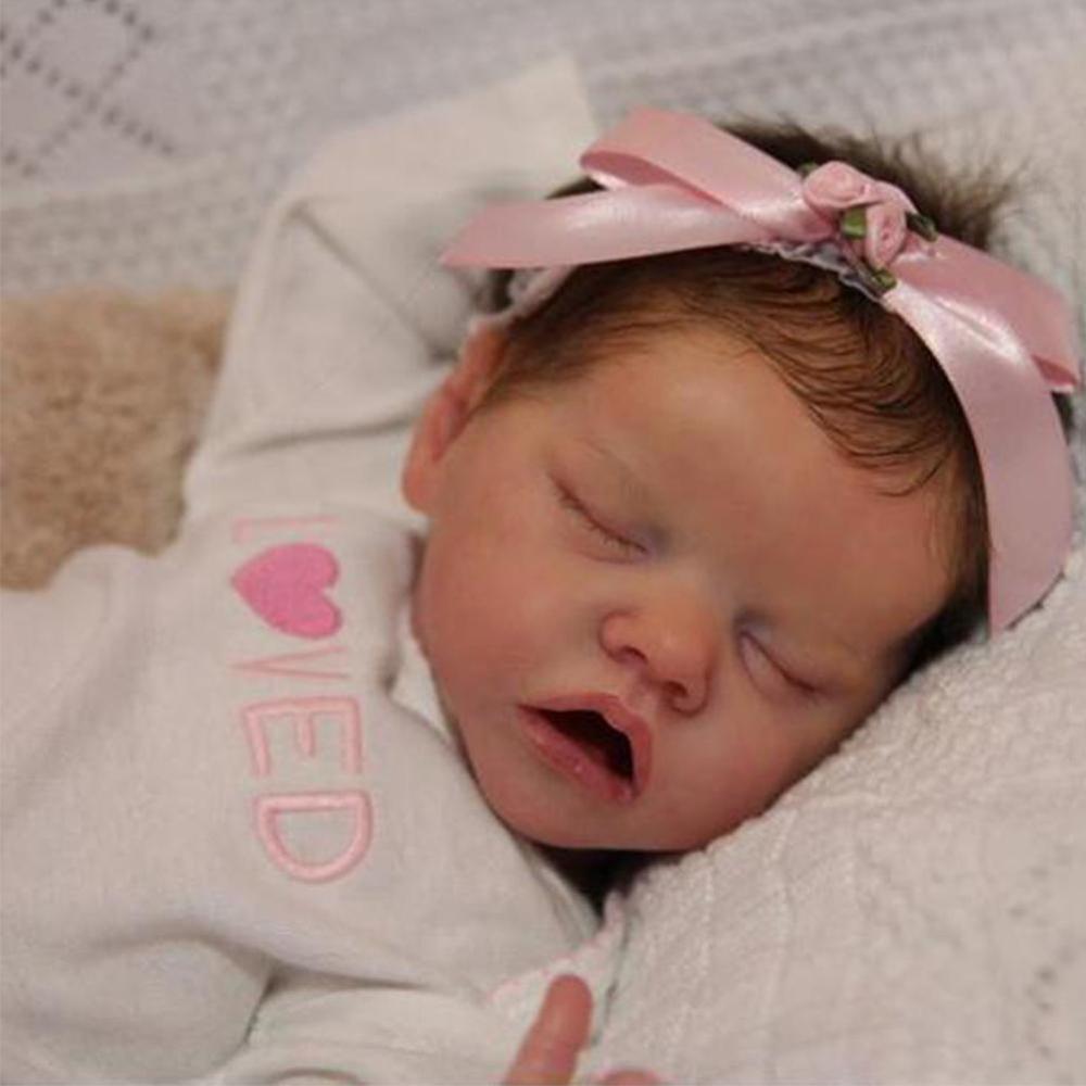 Bebe Reborn Doll 17 Inches Lifelike Newborn Reborn Baby Vinyl Unpainted  Unfinished Doll Parts DIY Blank Doll Kit - Buy Bebe Reborn Doll 17 Inches  Lifelike Newborn Reborn Baby Vinyl Unpainted Unfinished