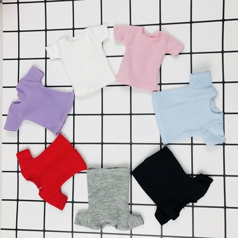 1PCS Blyth Doll Clothes White/pink/red/gray/black Short T-shirt Cute Base Shirt for Blyth , Momoko, obistu, licca , FR 1/6 doll ► Photo 1/4