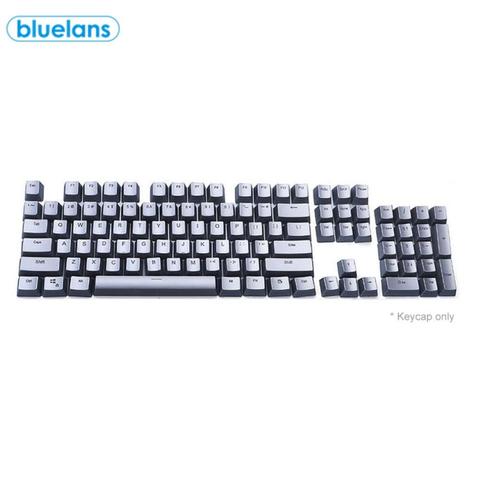 104 Keys PBT Backlight Mechanical Keyboard Keycap Kit Clear And Delicate Electroplated Fonts, Suitable For Various Cherry Shafts ► Photo 1/6